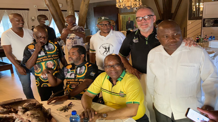 Carl Niehaus seen with former president Jacob Zuma and others in this file photo