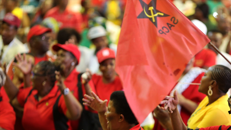 SACP members at a party event