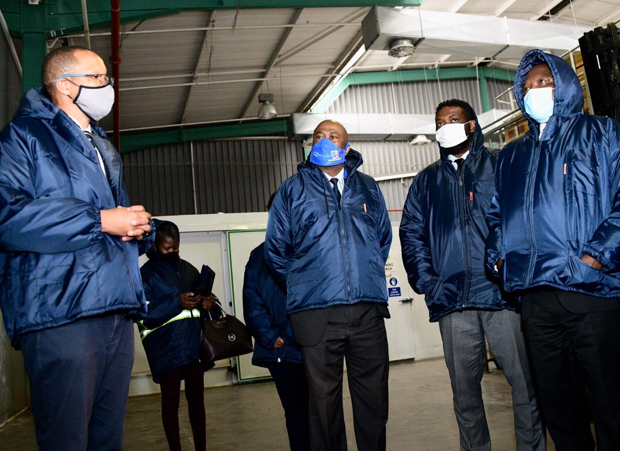 Deputy President David Mabuza and other ministers visited the Biovac facility in Midrand earlier Tuesday