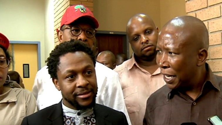 Malema and Ndlozi are accused of assaulting Colonel Johannes Venter after he tried to deny them access. [File photo]
