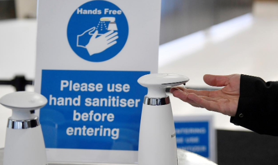 Hand sanitising is a key public health intervention and is encouraged in all public spaces.