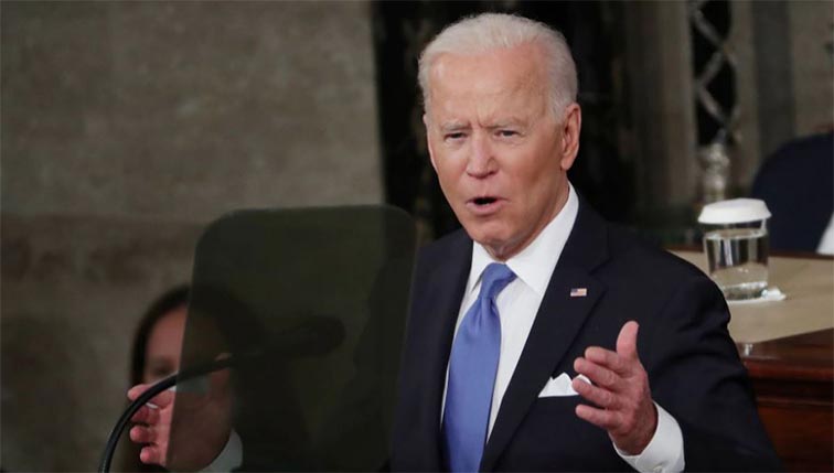 Biden also says the United States opposes the eviction of Palestinians from East Jerusalem's Sheikh Jarrah.