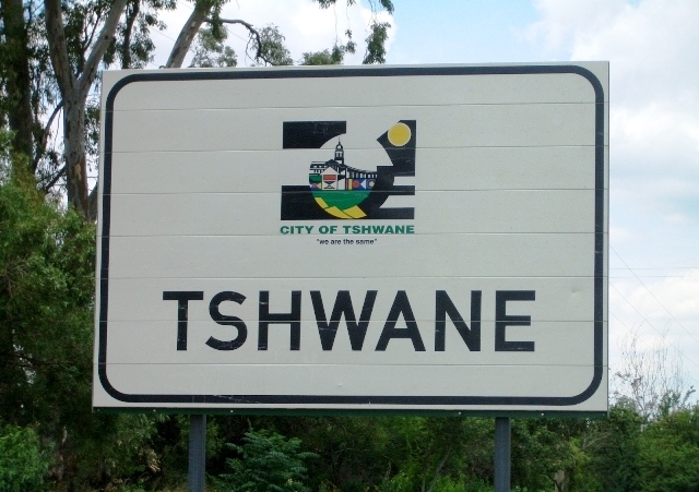 The City of Tshwane  signage.