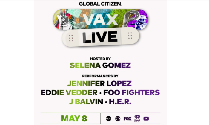 The Vax Live concert, a first of its kind, will get under way in May