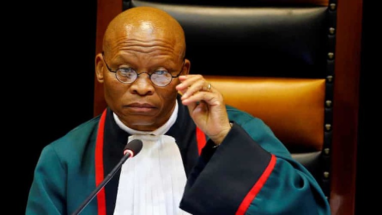 Chief Justice Mogoeng Mogoeng seen at the Constitutional Court