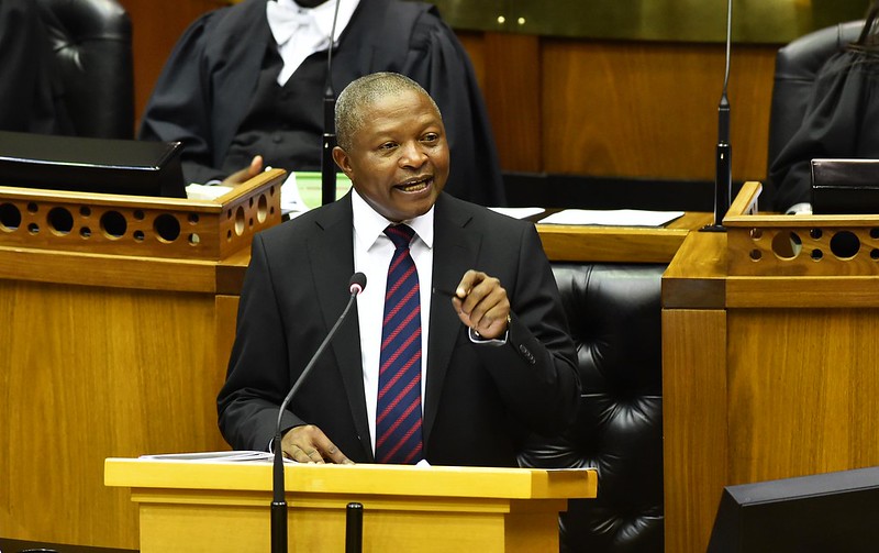 File Photo: Deputy President David Mabuza answering oral questions in Parliament