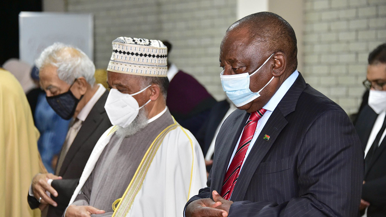 President Cyril Ramaphosa joins the Muslim community for Iftaar.