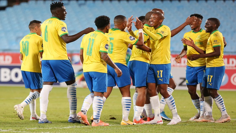 The League title is Sundowns' fourth in five seasons and their third in a row. 