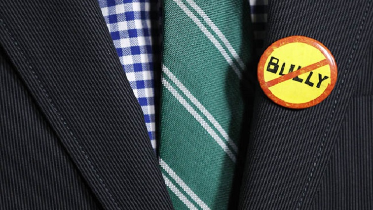 [File photo] A guest wears an anti-bullying button.