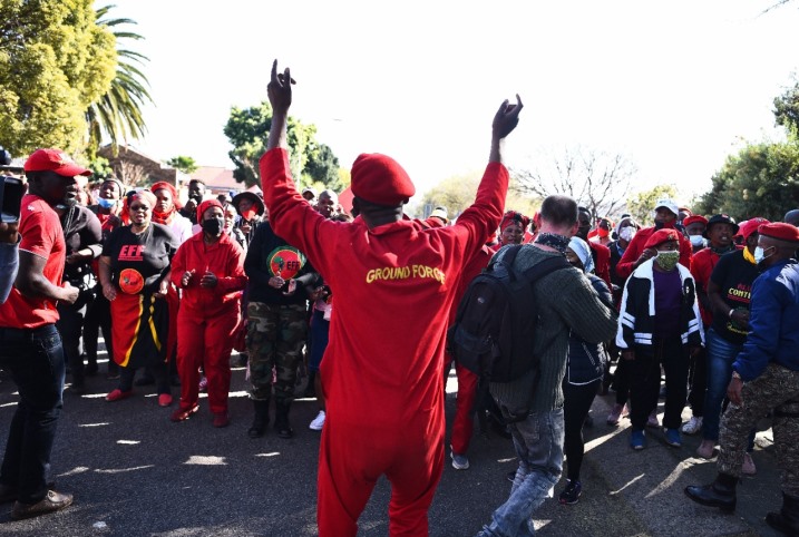 The party chose the school as the venue, following an incident where a learner wearing EFF regalia was allegedly assaulted by a security guard recently