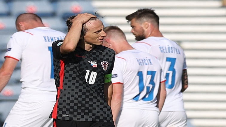 Croatia's Luka Modric looks dejected after the match.