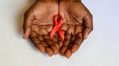HIV?AIDS ribbon