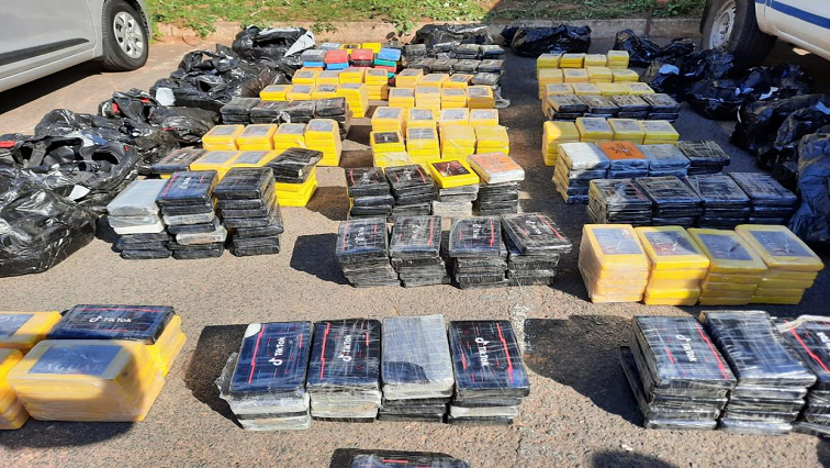 The bricks of cocaine were in an imported container at a container depot in Isipingo - south of Durban.