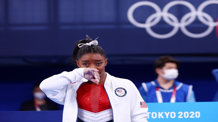 Simone Biles of the United States during the Women's Team.