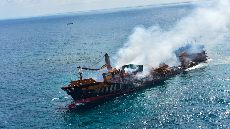 File photo: A cargo ship carrying tonnes of chemicals sank off Sri Lanka’s west coast.