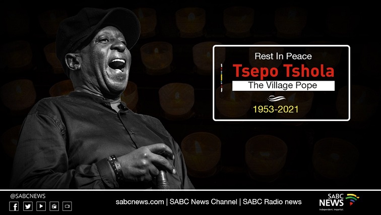 Live stream card for Tsepo Tshola's funeral.