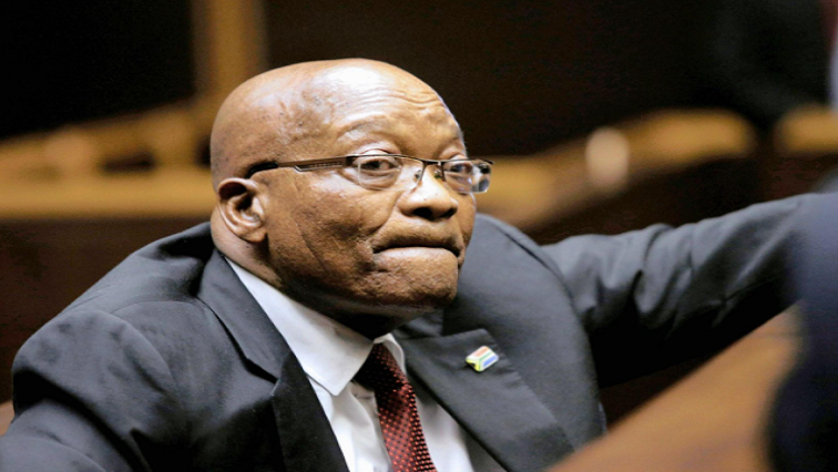 Former president Jacob Zuma during a court appearance.