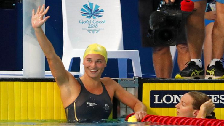 File Image: Swimming - Gold Coast 2018 Commonwealth Games - Women's 100m Butterfly Semifinal - Optus Aquatic Centre - Gold Coast, Australia - April 5, 2018. Madeline Groves of Australia reacts after winning a heat.