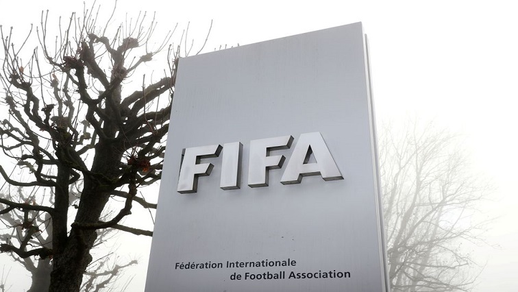 FIFA's logo is seen in front of its headquarters in Zurich, Switzerland November 18, 2020.