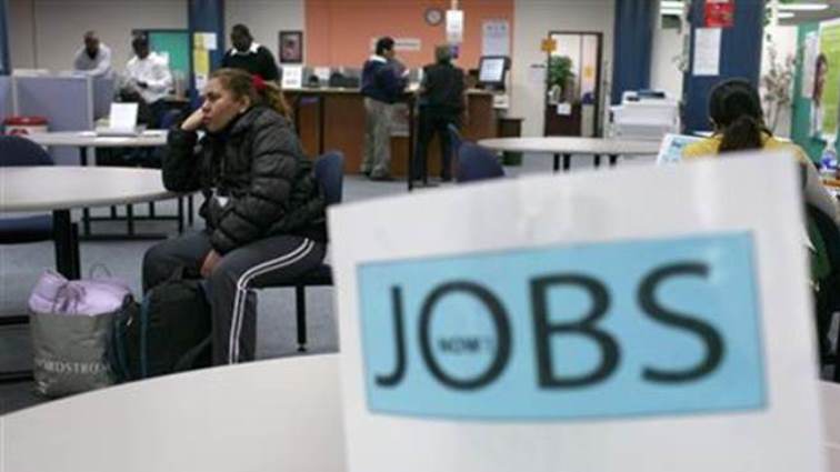 A job seeker seen in this file photo