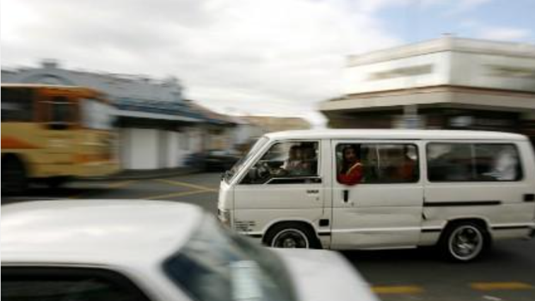 File Image: Minibus taxis ferry passengers in South Africa.