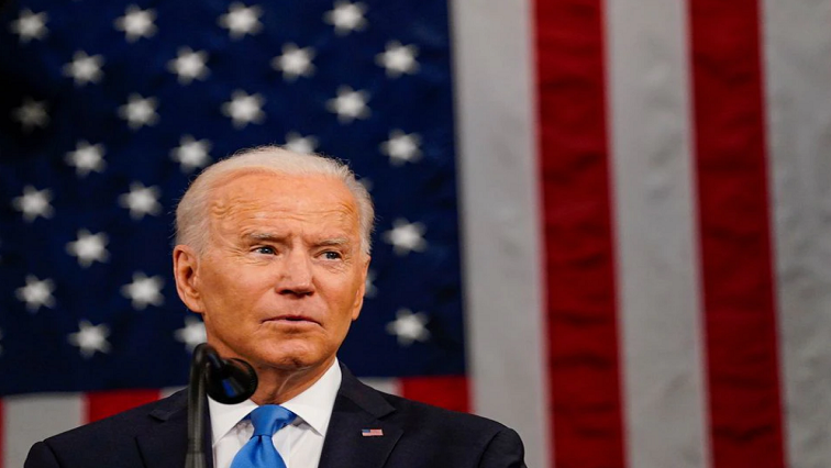 President Joe Biden addresses a joint session of Congress in Washington, U.S., April 28, 2021.