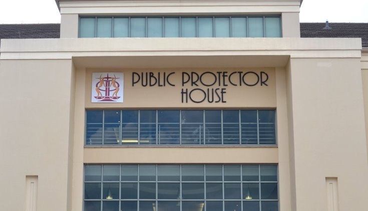 Front view of the Public Protector's Head Office building in Johannesburg