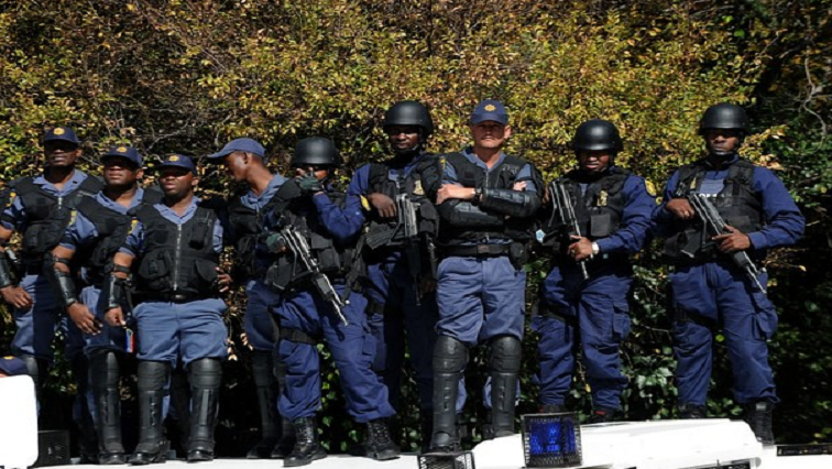 South African special forces get ready for a World Cup security exercise on May 17, 2010 in the Sandton district of Johannesburg.