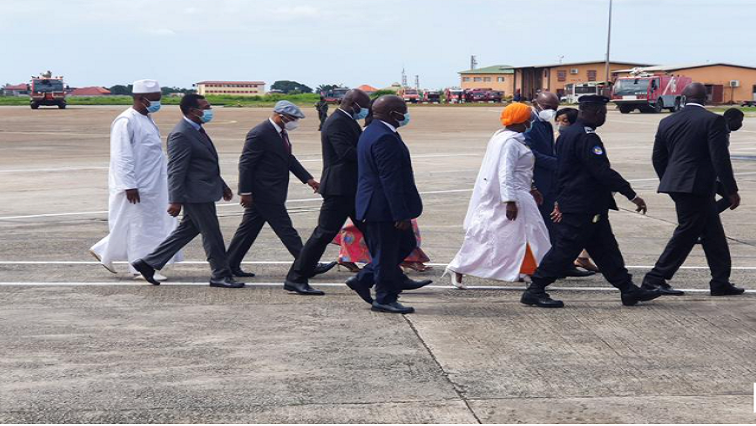 Envoys from the Economic Community of West African States (ECOWAS) for the Guinea crisis arrive to discuss ways of returning the country to constitutional order.