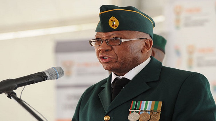 [File Image] Former Deputy Minister of Military Veterans Kebby Maphatsoe on the occasion of the handover and reburial of the remains of former Umkhonto we Sizwe soldier Sechaba Lesimola.