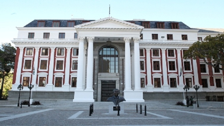 Parliament building in Cape Town.