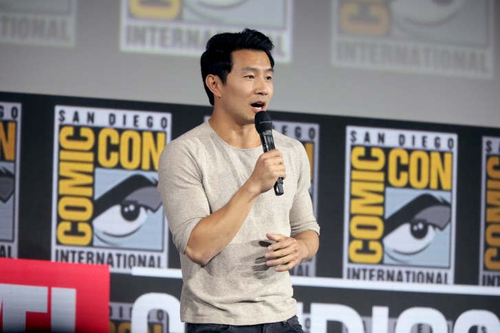 The star of the movie Simu Liu seen at Comic Con event