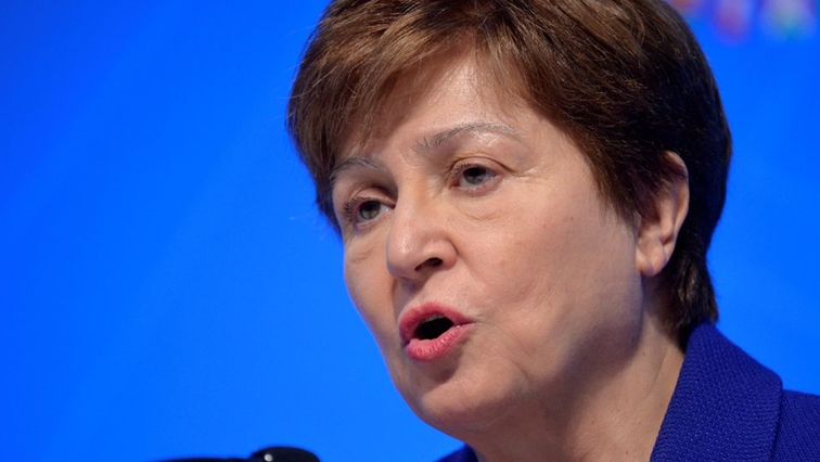 International Monetary Fund (IMF) Managing Director Kristalina Georgieva makes remarks during a closing news conference for the International Monetary Finance Committee, during the IMF and World Bank's 2019 Annual Meetings of finance ministers and bank governors, in Washington, U.S., October 19, 2019. REUTERS/Mike Theiler