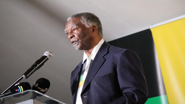 File image: Former ANC President Thabo Mbeki speaking at an event.