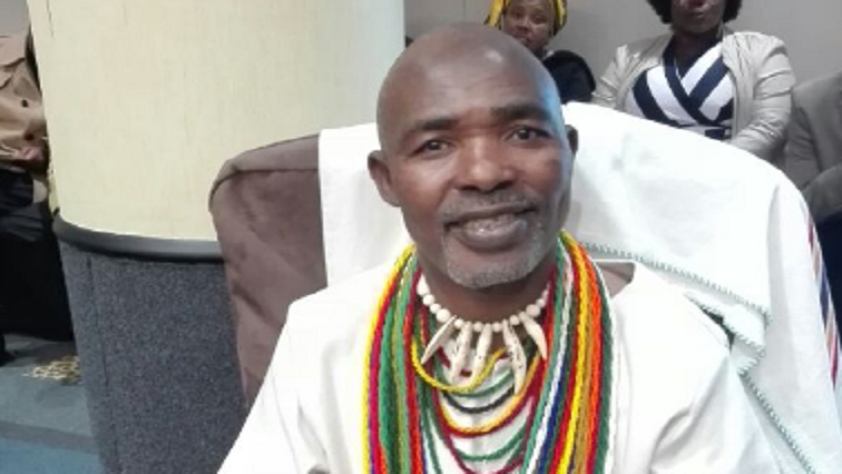 Nkosi Mwelo Nonkonyana at the Eastern Cape House of Traditional Leaders in 2018.