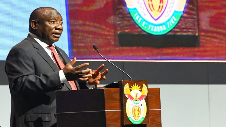 President Cyril Ramaphosa delivers the keynote address at the 2nd Sustainable Infrastructure Development Symposium of South Africa, held under the theme “Quality infrastructure for Development, Recovery and Inclusive Growth”.