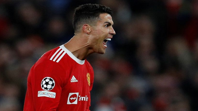 Manchester United's Cristiano Ronaldo celebrates after the match againts  Atalanta FC at Old Trafford, Manchester,  October 20, 2021