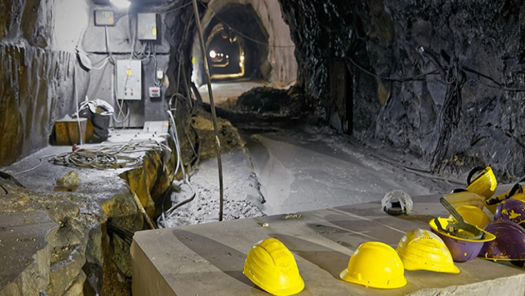An underground area in a mine.