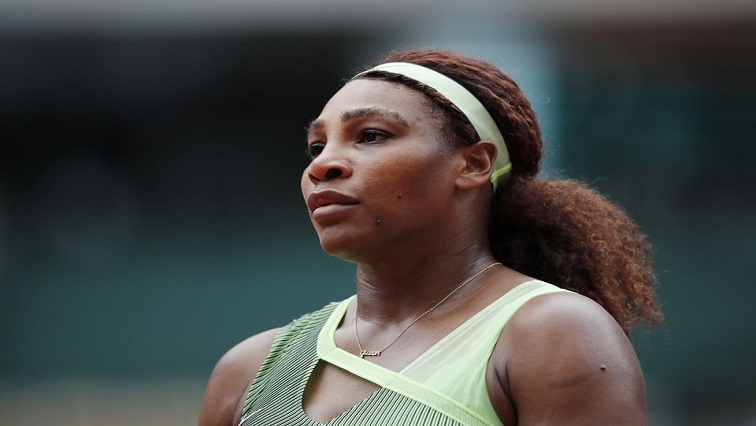 Serena Williams of the US during her third round match against Danielle Rose Collins of the US.