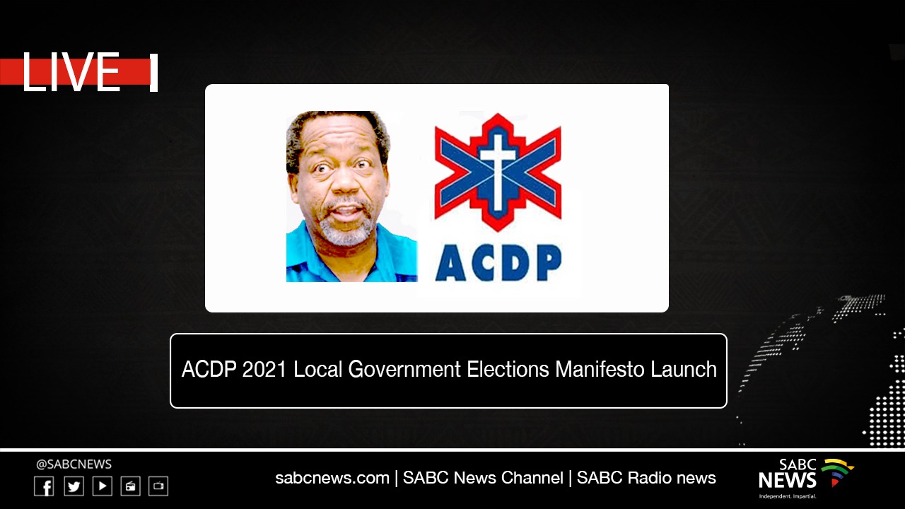 ACDP election manifesto launch.