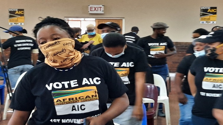 AIC supporters attending the launch of the party's manifesto in Noordgesig near Soweto.