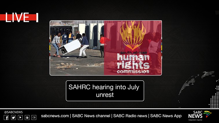 LANGSUNG |  Sidang SAHRC tentang kerusuhan Juli 2021 di SA: Hari ke-2