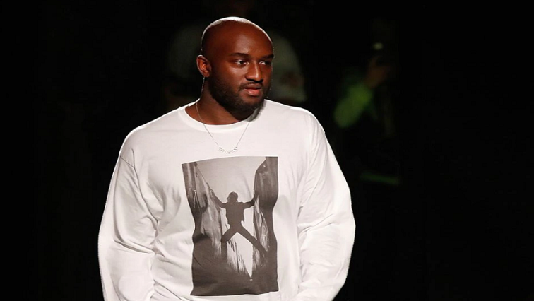 Designer Virgil Abloh appears at the end of his Spring/Summer 2019 collection for Off-white fashion label during Mens’ Fashion Week in Paris, France, June 20, 2018.