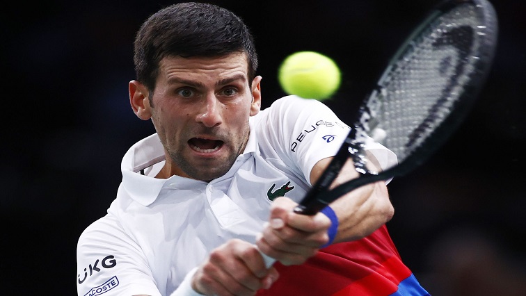 [File Image] Serbia's Novak Djokovic in action during his final match against Russia's Daniil Medvedev.