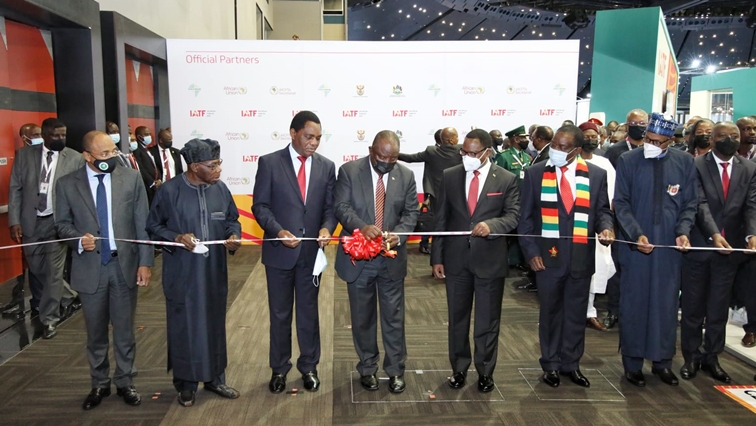 African leaders at the  official opening of the Intra-African Trade Fair (IATF) in Durban, KZN, on 15 November 2021.
