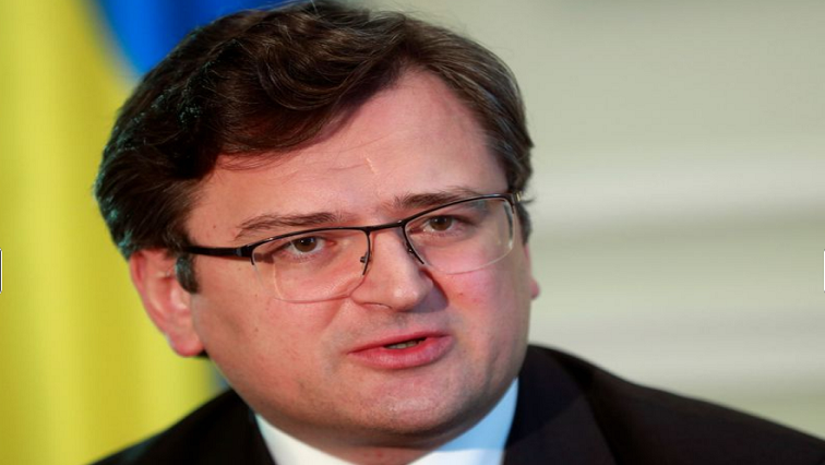 Ukraine's Foreign Minister Dmytro Kuleba speaks during an interview with Reuters in Kyiv, Ukraine April 21, 2021.