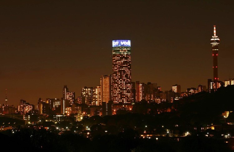 Johannesburg at night. Photo: Nico Roets