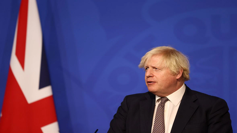 Britain's Prime Minister Boris Johnson attends a news conference in Downing Street, London, Britain November 30, 2021.