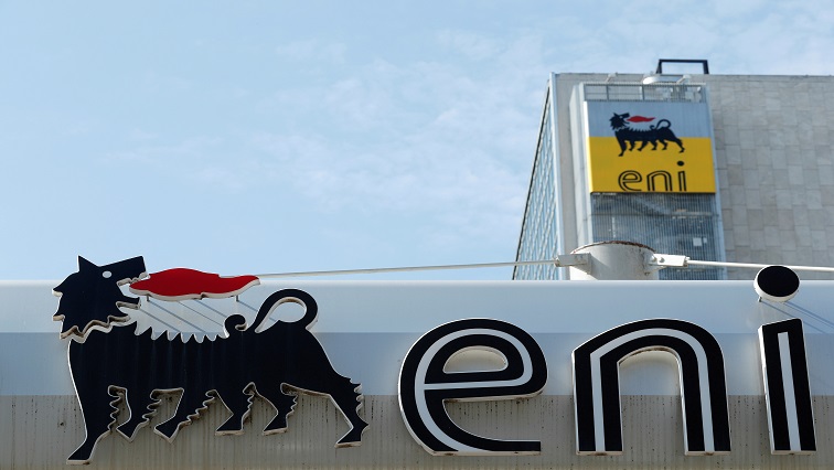 The logo of Italian energy company Eni at a gas station in Rome, Italy [File image]