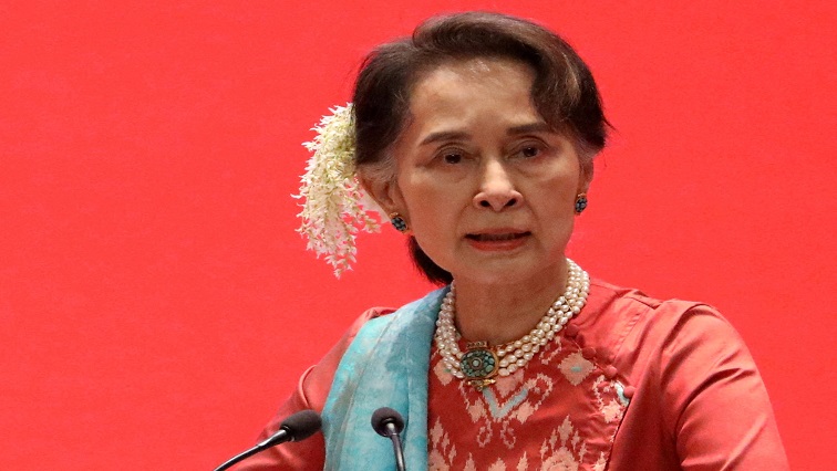 Myanmar's then state counsellor, Aung San Suu Kyi, attending an invesmtent meeting in Naypyitaw, Myanmar [File image]